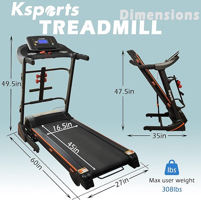 ksports treadmill  for heavy people